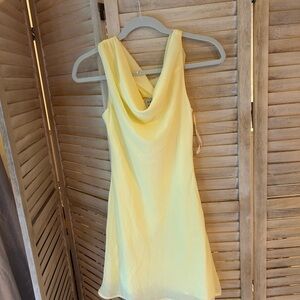 Hello Molly Light Yellow Backless Dress
